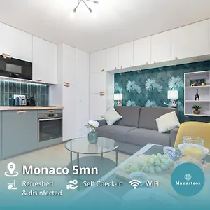 Appartamento Monaco Border, Renovated Studio, Private Parking Beausoleil